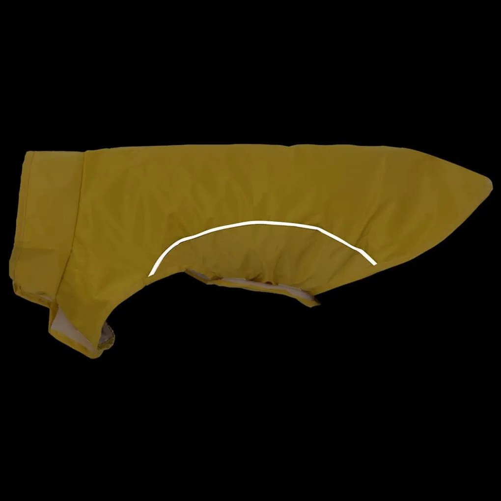 Capa de chuva para cães com tiras reflectoras amarelo XXS