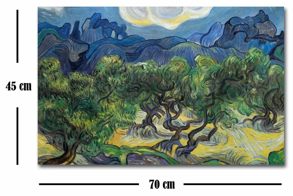 Pintura Decorativa em Tela FAMOUSART-040 – Multicolor – 45 x 70 cm