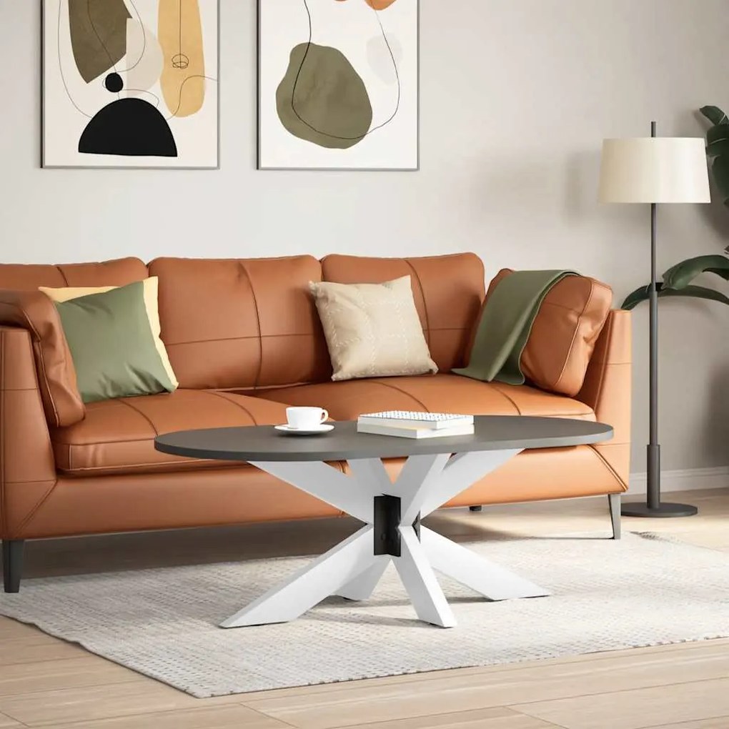 Pé de mesa de centro em formato de aranha, branco, 98x58x(42-43) cm, a