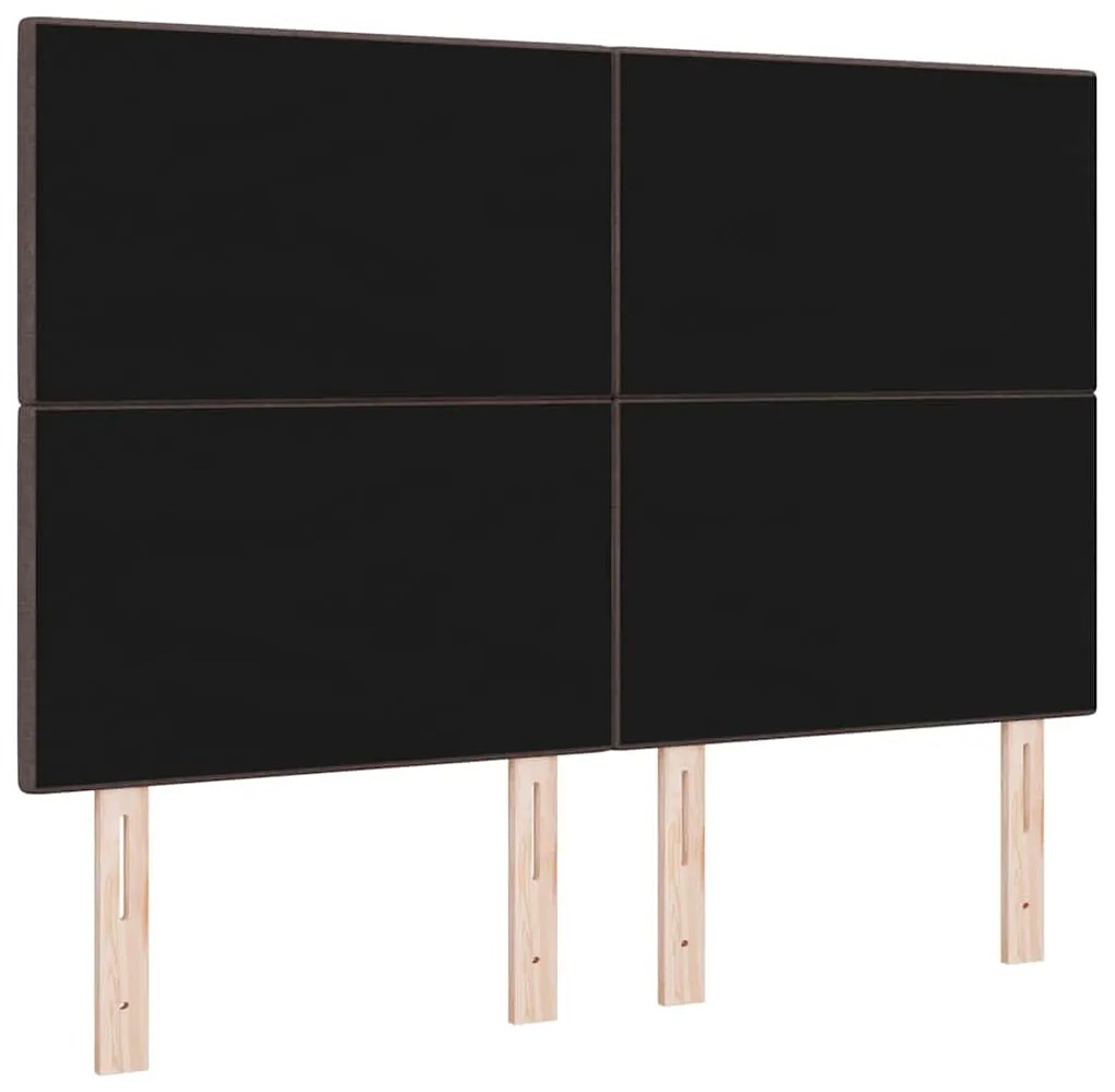 Cabeceira LED Marrom Escuro de 72 cm em Tecido