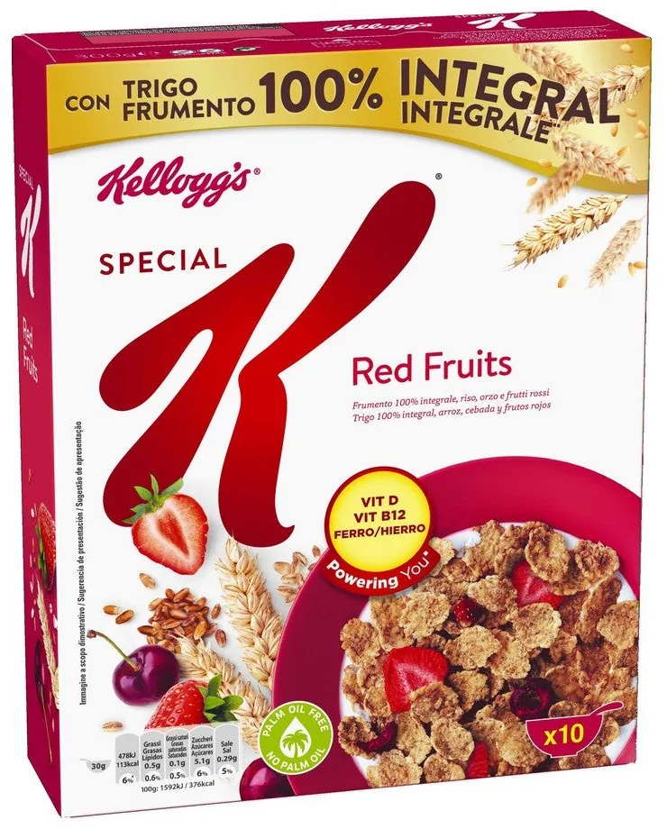 Cereais Kellogg's Special K Frutos vermelhos (300 g)