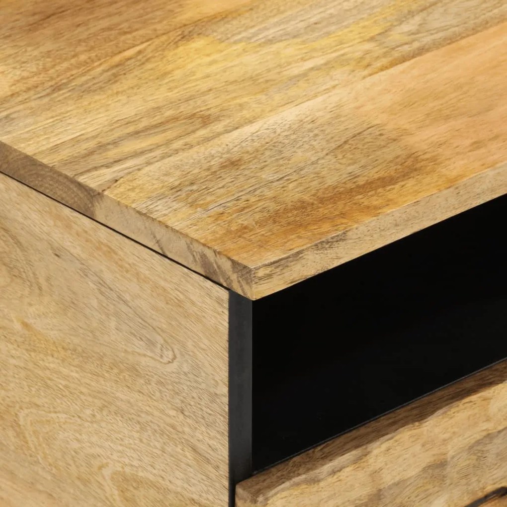 Mesa de centro 80x54x40 cm madeira de mangueira maciça