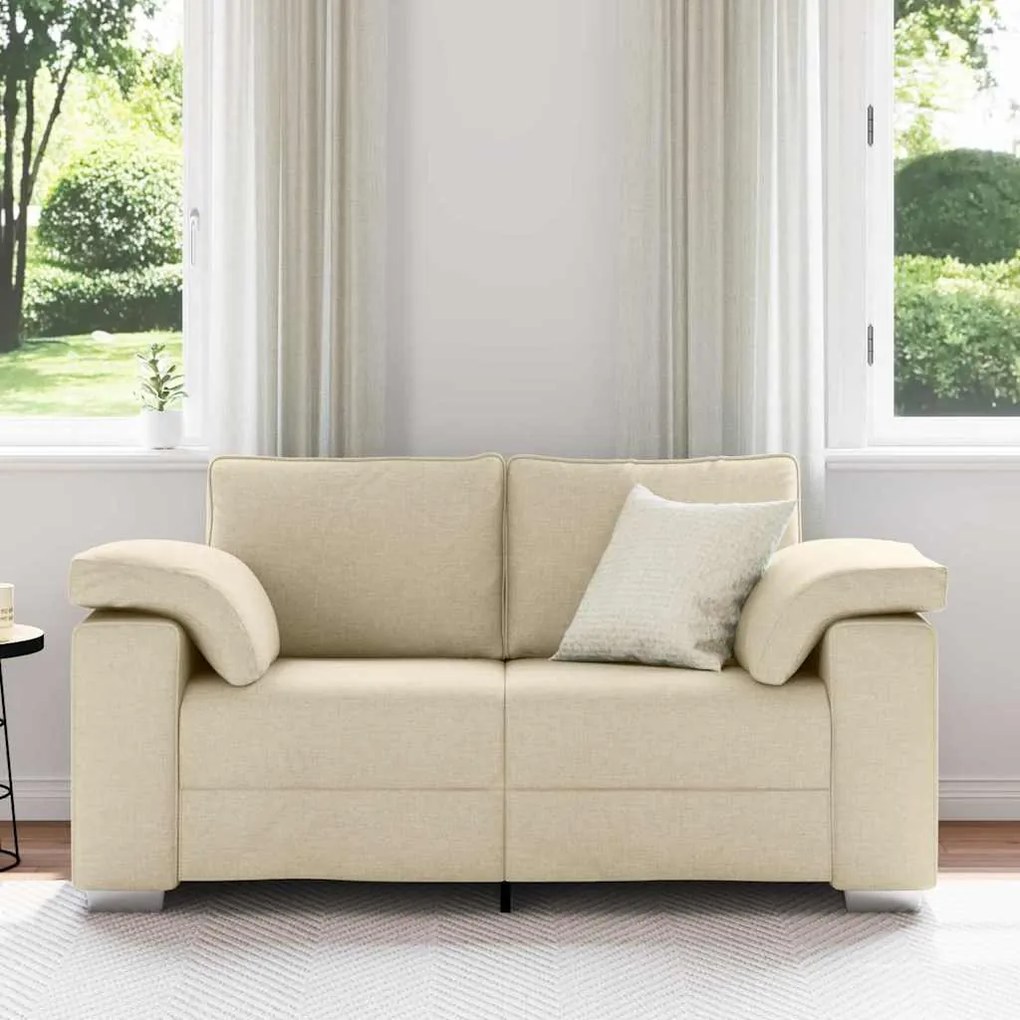 Sofá Creme 160 x 77 x 82 cm Tecido