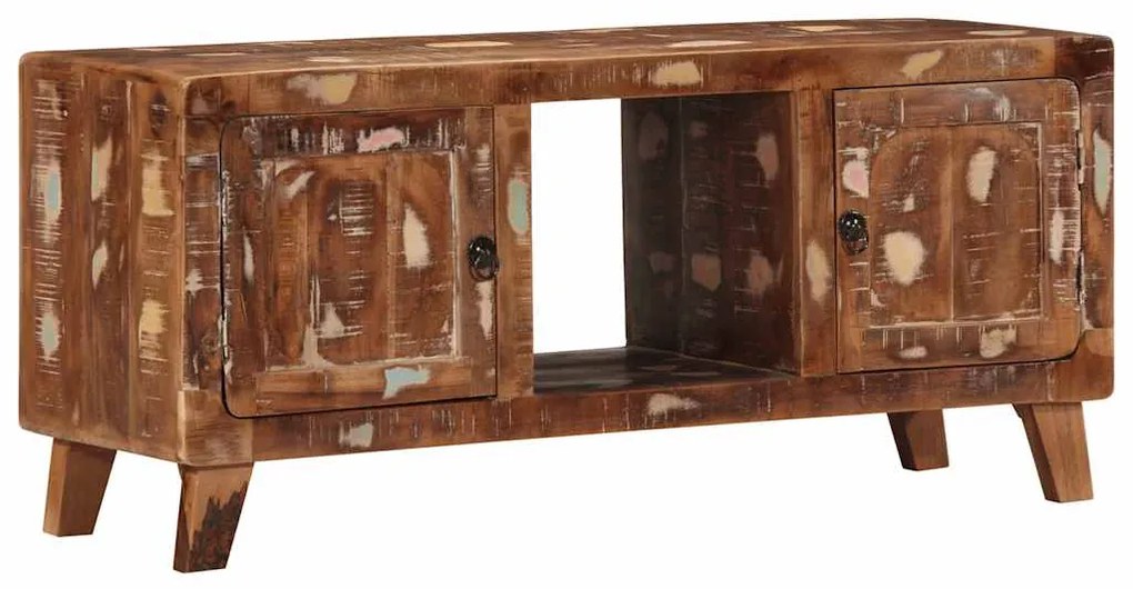 Móvel de TV 105x46x32 cm madeira recuperada maciça