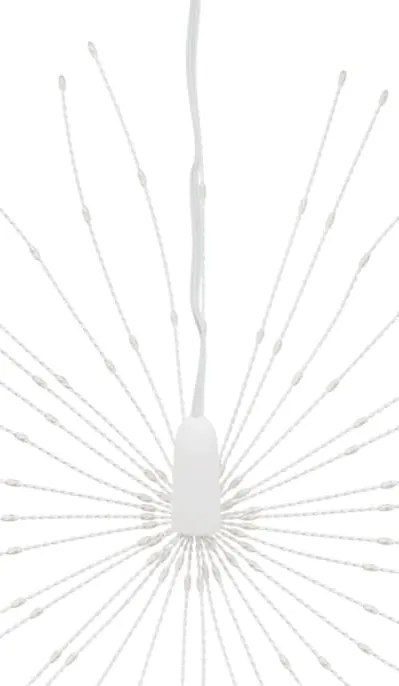 Iluminações estrelares Natal 140 LEDs 8 pcs 17 cm branco quente