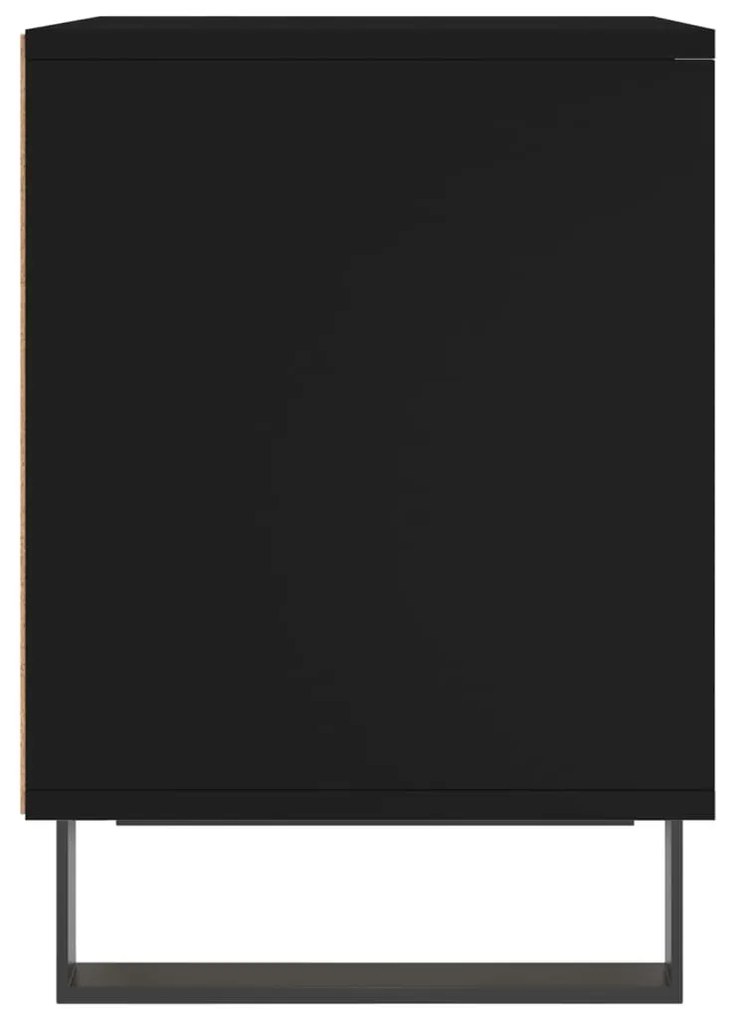 Mesas de cabeceira 2pcs 40x35x50 cm derivados de madeira preto