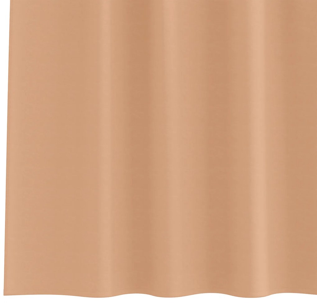 Cortinas opacas 2 pcs Castanho-claro 175 x 140 cm Poliéster