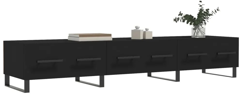 Móvel de TV 80x36x50 cm derivados de madeira preto