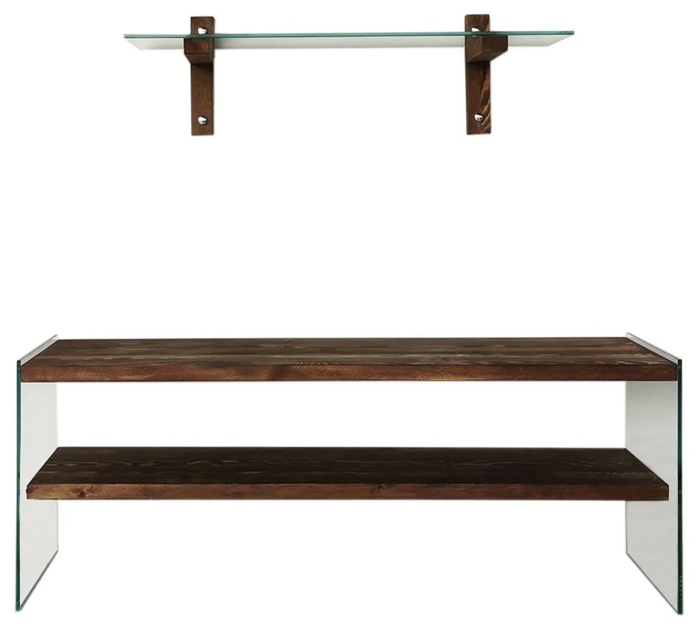 Móvel de TV TV104 – Nogueira – 120x45x35 cm