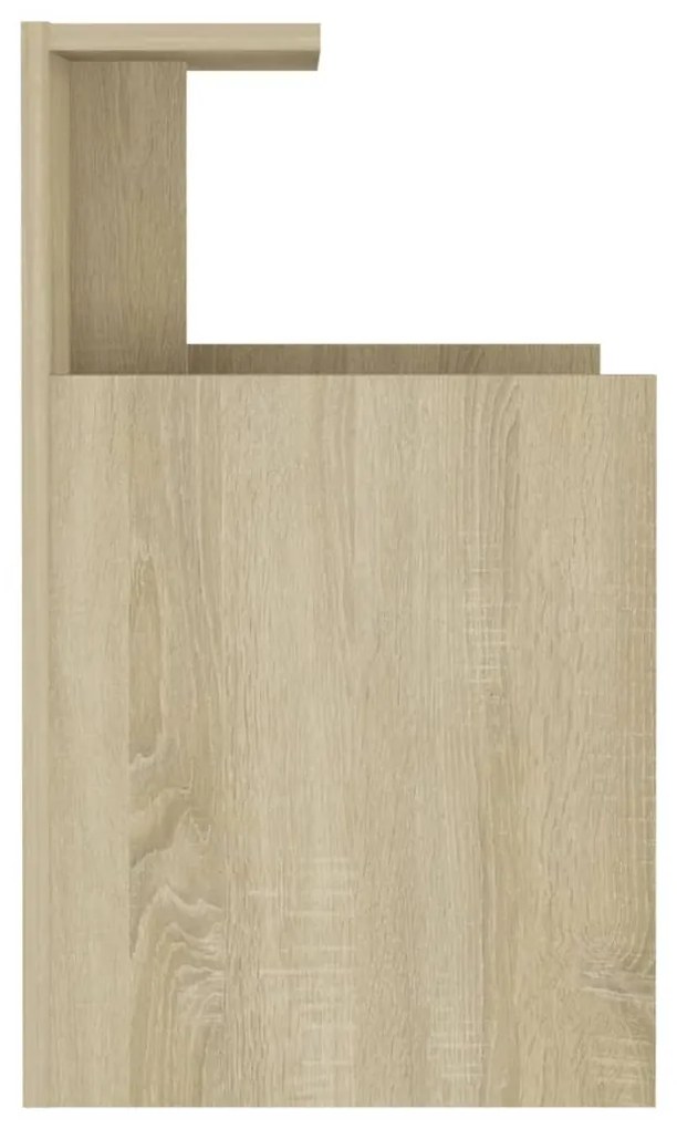 Mesa de cabeceira 40x35x60 cm derivados madeira carvalho sonoma