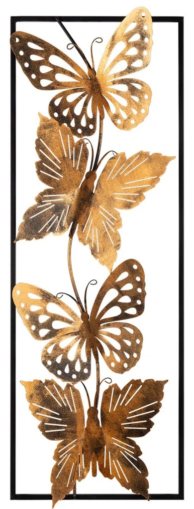 Acessório Decorativo de Parede Butterfly – Multicolor – 90 x 32 cm