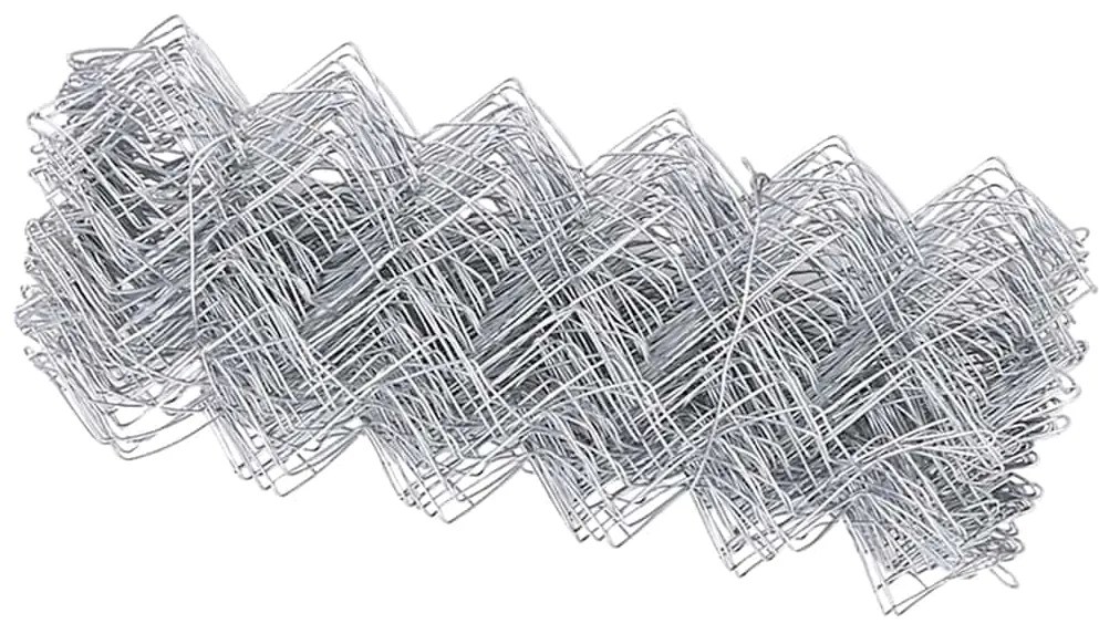 Cerca Prateado 10 x 0.8 m Aço galvanizado