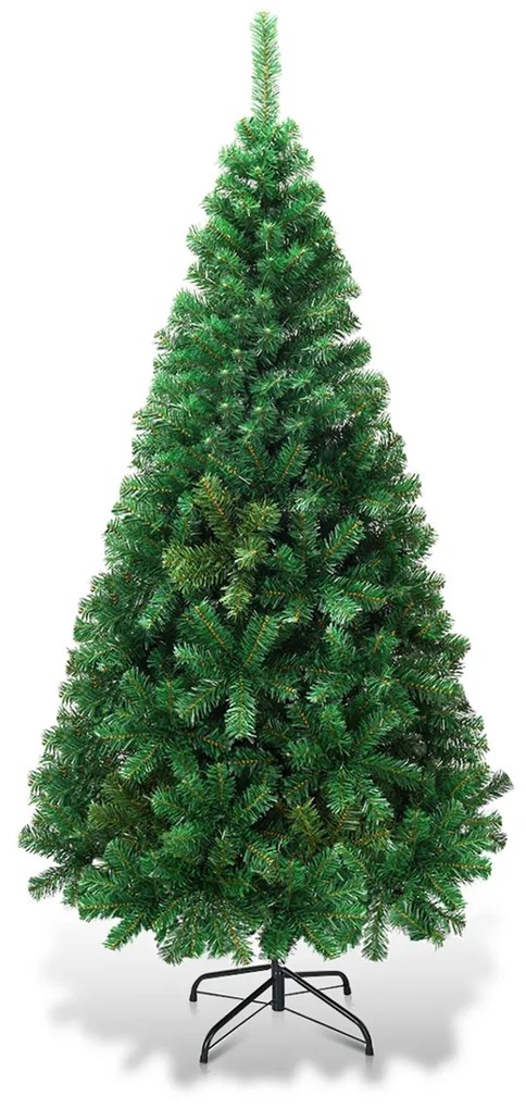 Árvore de Natal Artificial de 1,5m com Base Metálica Material PVC Casa Árvore de Abeto Verde