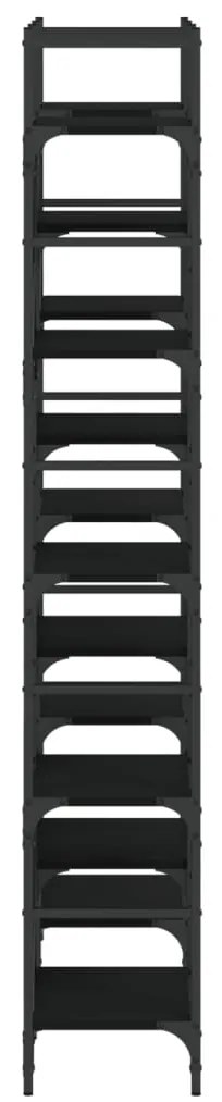 Estante 127,5x28,5x172,5 cm derivados de madeira preto