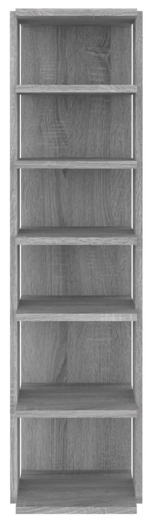 Sapateira 27,5x27x102 cm derivados de madeira cinzento sonoma