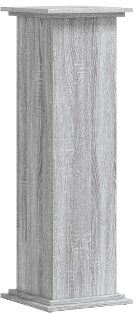 Suporte p/ plantas 33x33x100 cm derivados madeira cinza sonoma
