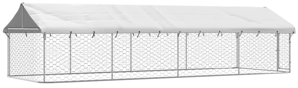 Canil de exterior com telhado 600x200x150 cm