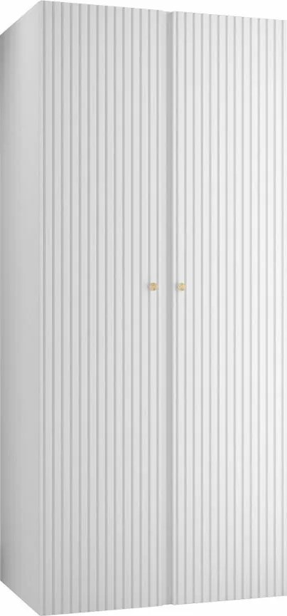 Roupeiro Hartford 395, Branco, 186x74x44cm, 50 kg, Portas para roupeiro: Com dobradiças, Número de prateleiras: 2, Número de prateleiras: 2