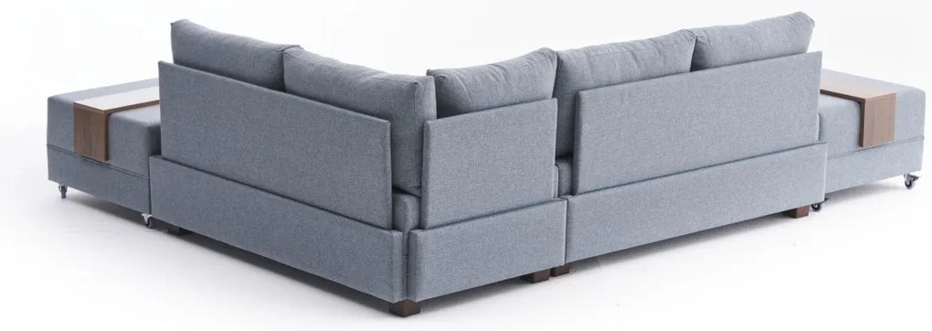 Sofá-Cama de Canto Fly – Azul – 210x70x280 cm