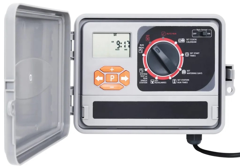 147879 vidaXL Controlador de irrigação de água para jardim