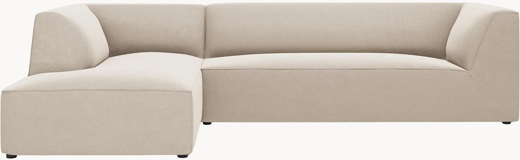 Sofá de canto modular em veludo Ruby (4 lugares)