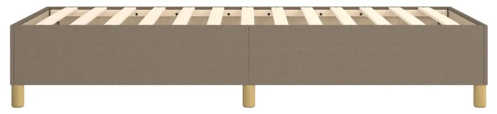 Estrutura cama sem colchão 100x200 cm tecido cinza-acastanhado