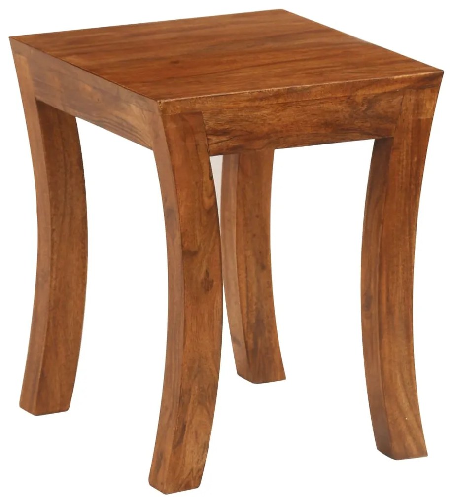 Mesas encastrar 3 pcs madeira acácia maciça 50x35x50cm castanho