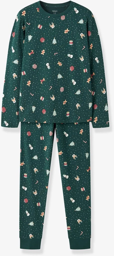 Pijama de Natal name it criança verde escuro