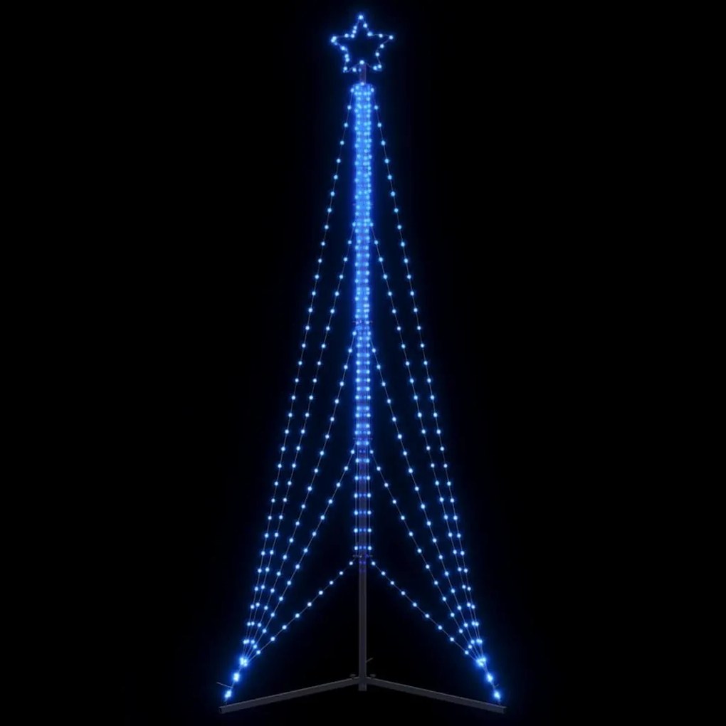 vidaXL LED Árvore de Natal 525 LEDs Azul 302 cm