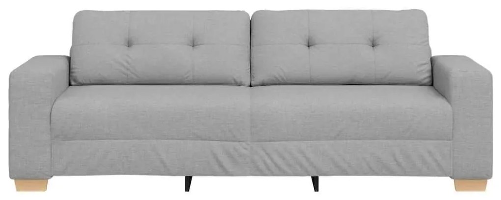 Sofá de 3 Lugares vidaXL Cinza Nuvem 180 cm em Tecido