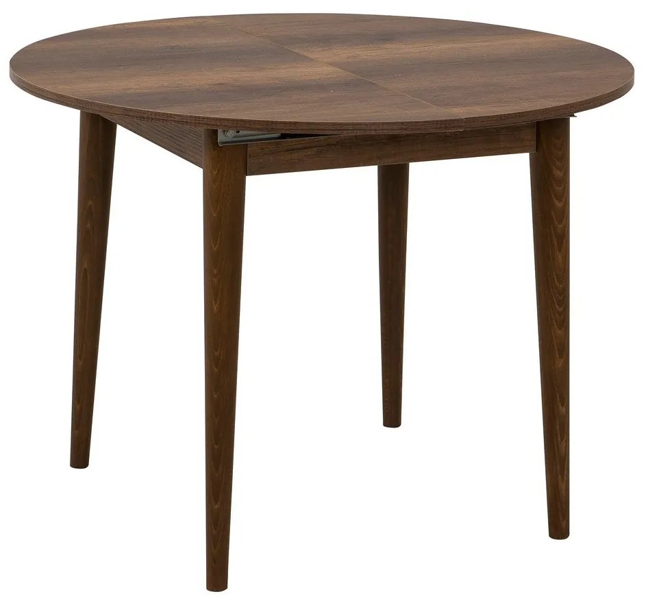 Conjunto de Mesa de Jantar Extensível e Cadeiras Vina – Nogueira e Ant