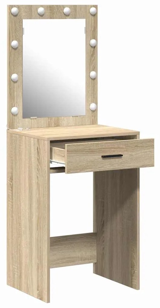 Toucador com Luzes LED Carvalho Sonoma 50x41x135 cm