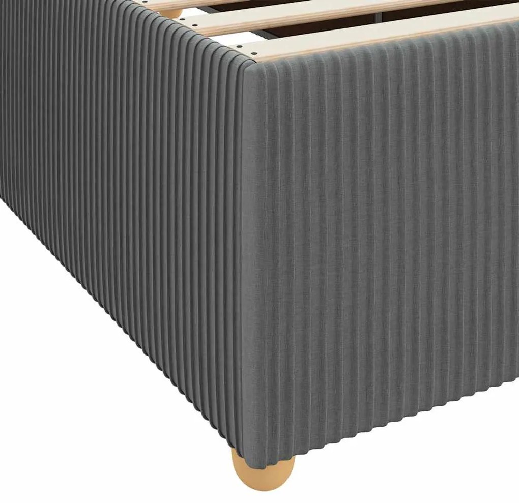 Estrutura da Cama Outros Cinzento escuro 140 x 200 cm tecido