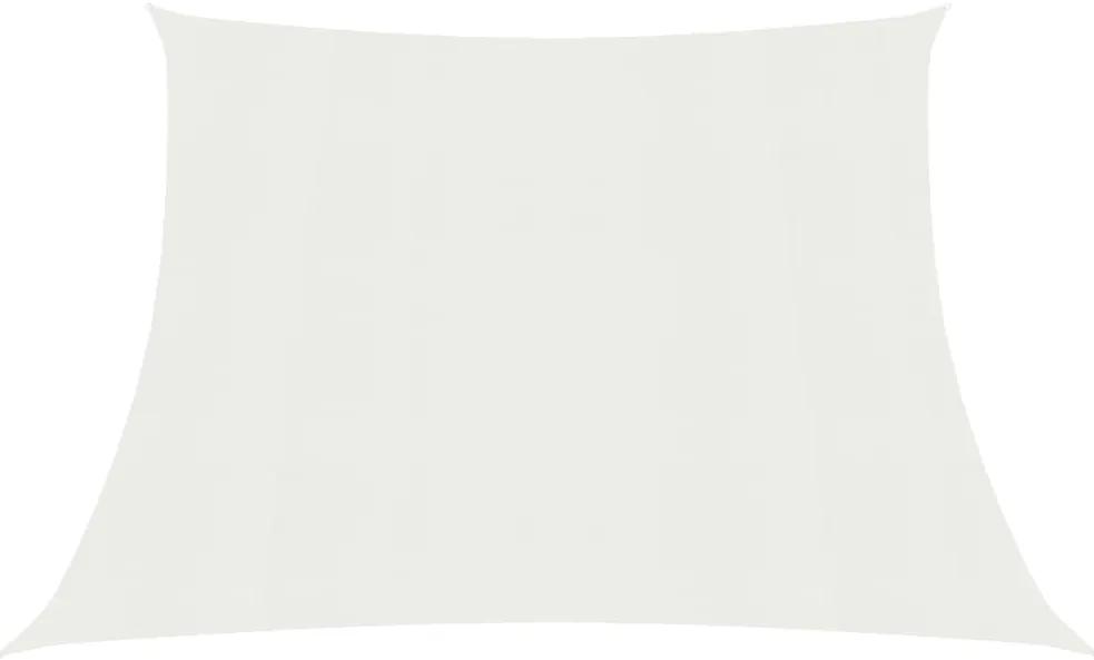 Para-sol estilo vela 160 g/m² 4/5x3 m PEAD branco