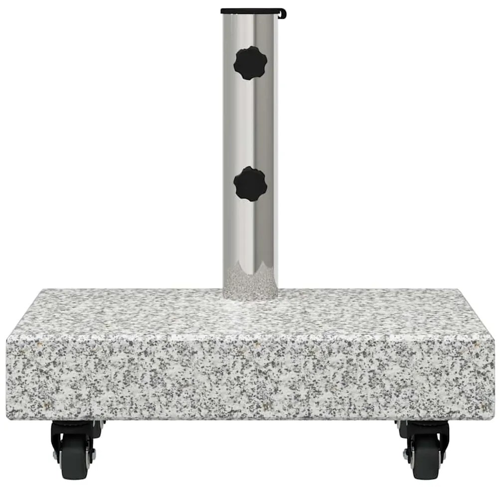 Base de Parasol com Rodas para Postes de Ø38/48mm Cinza Granito 25 kg
