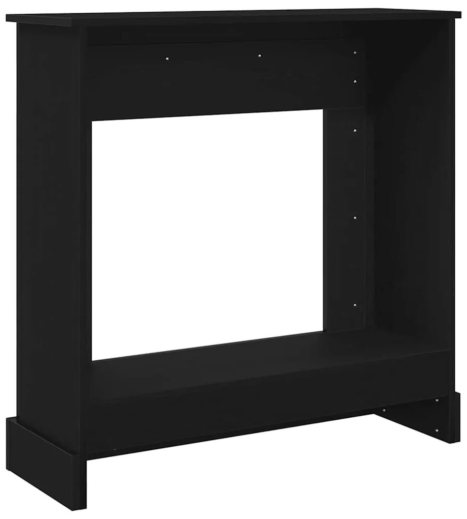 Cornija lareira 90x30x90 cm derivados de madeira carvalho preto