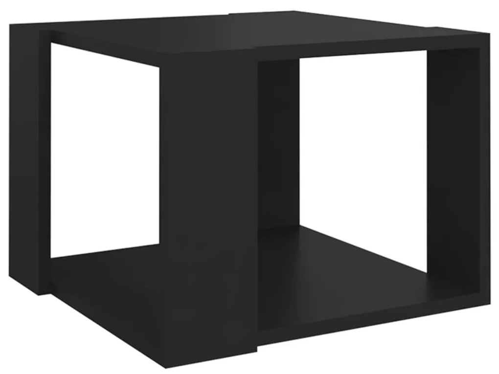 Mesa de centro 40x40x30 cm madeira processada preto