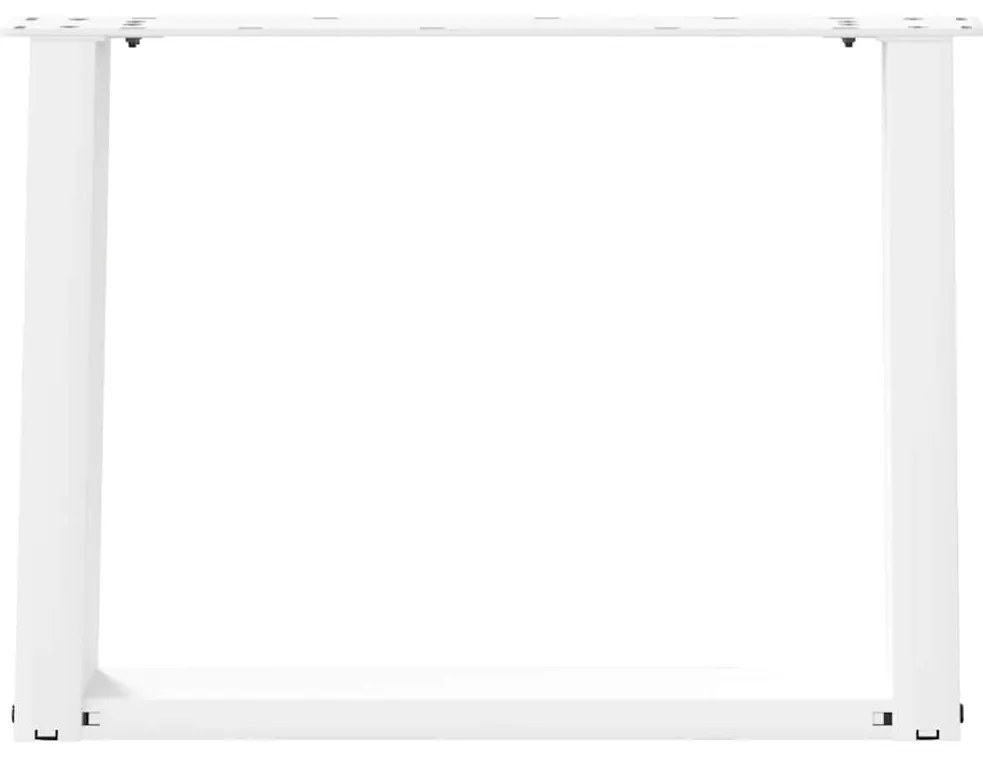 Pés para mesa de centro em formato de U, 2 peças, branco, 70x (42-43)