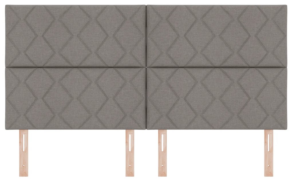 Cabeceira Design Blocos Geométricos Taupe 180 cm Tecido