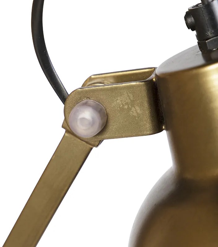 Candeeiro de parede industrial em latão ajustável - Avon