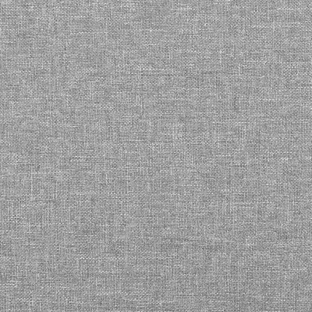 Cama boxspring com colchão 120x190 cm tecido cinzento-claro