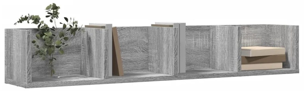 Armários parede 2 pcs 99x18x16,5 cm deriv. madeira cinza sonoma