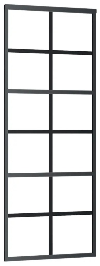 Porta deslizante c/ conj. ferragens 76x205cm vidro ESG/alumínio