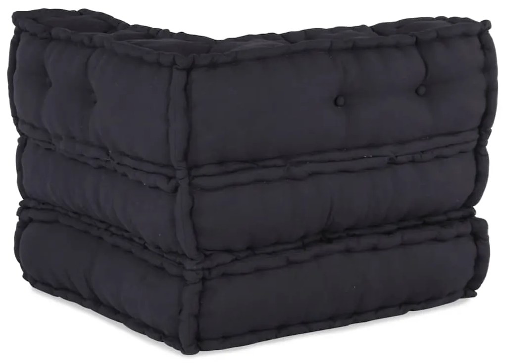 Pufe modular 70x70x54 cm tecido antracite