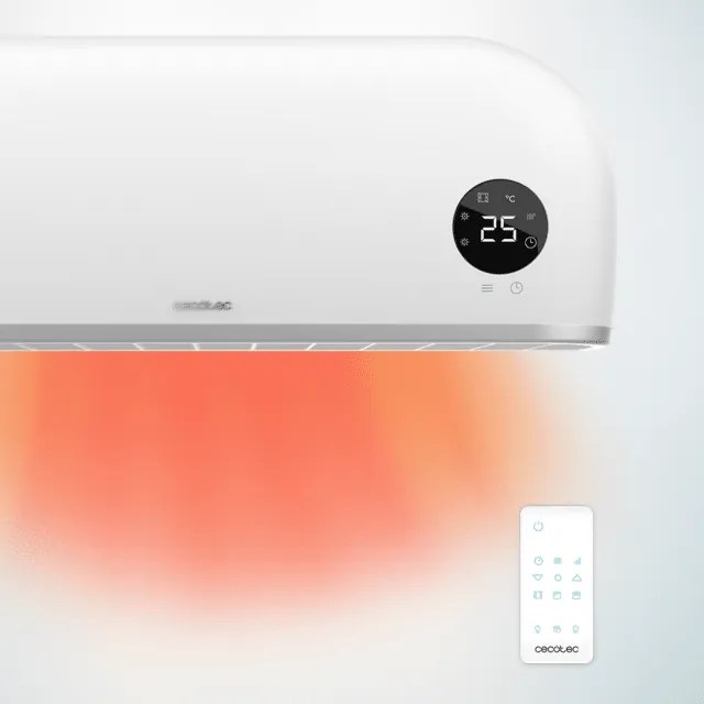 Aquecedor de Casa de Banho cerâmico com 2.000 W ReadyWarm 2000 Max Box Ceramic, display LED, controle remoto e proteção IPX2