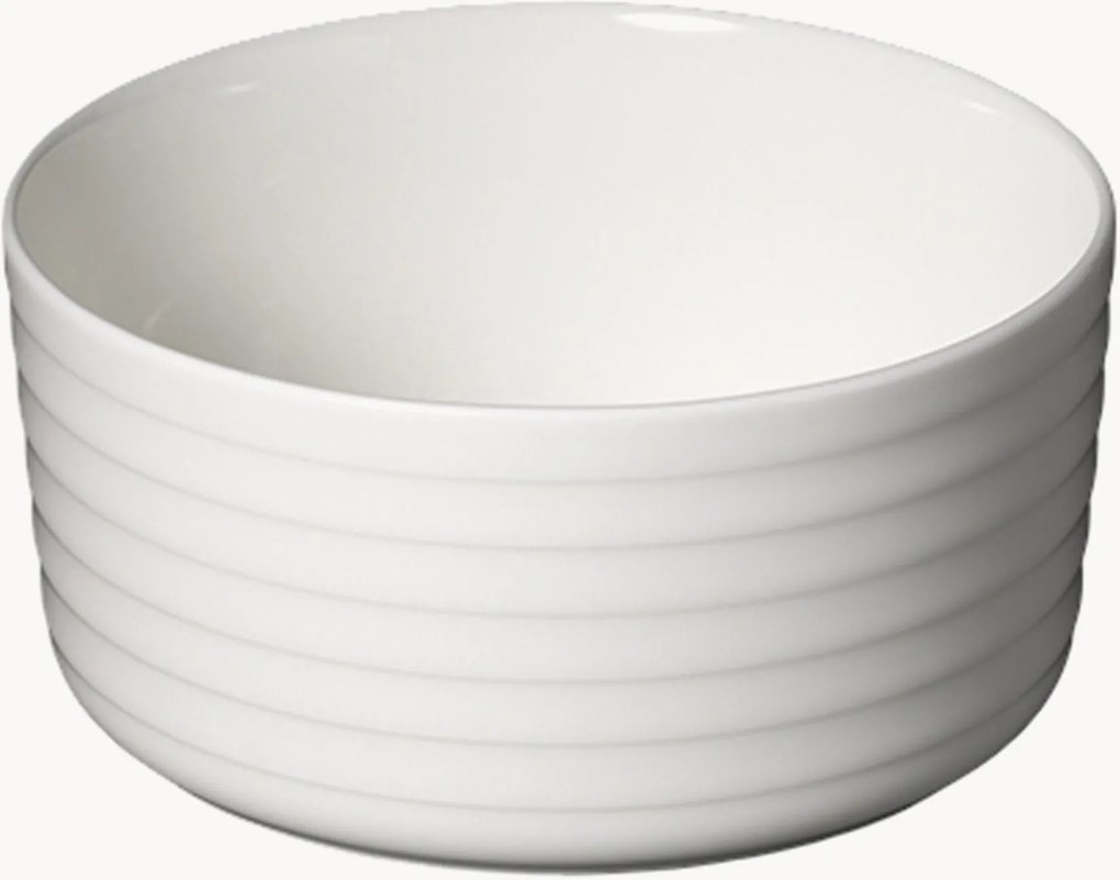 Taças pequenas em porcelana fine bone china Fine Dining Relief, conjunto de 6