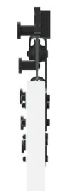 Porta Deslizante com Conjunto de Ferragens Branca 86x198.5 cm Madeira