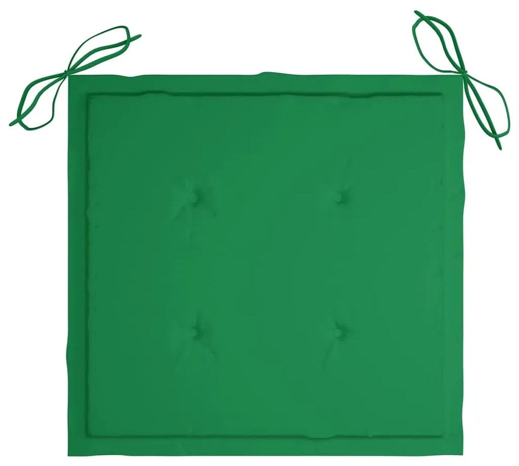 Cadeiras de jardim 6 pcs c/ almofadões madeira de acácia maciça