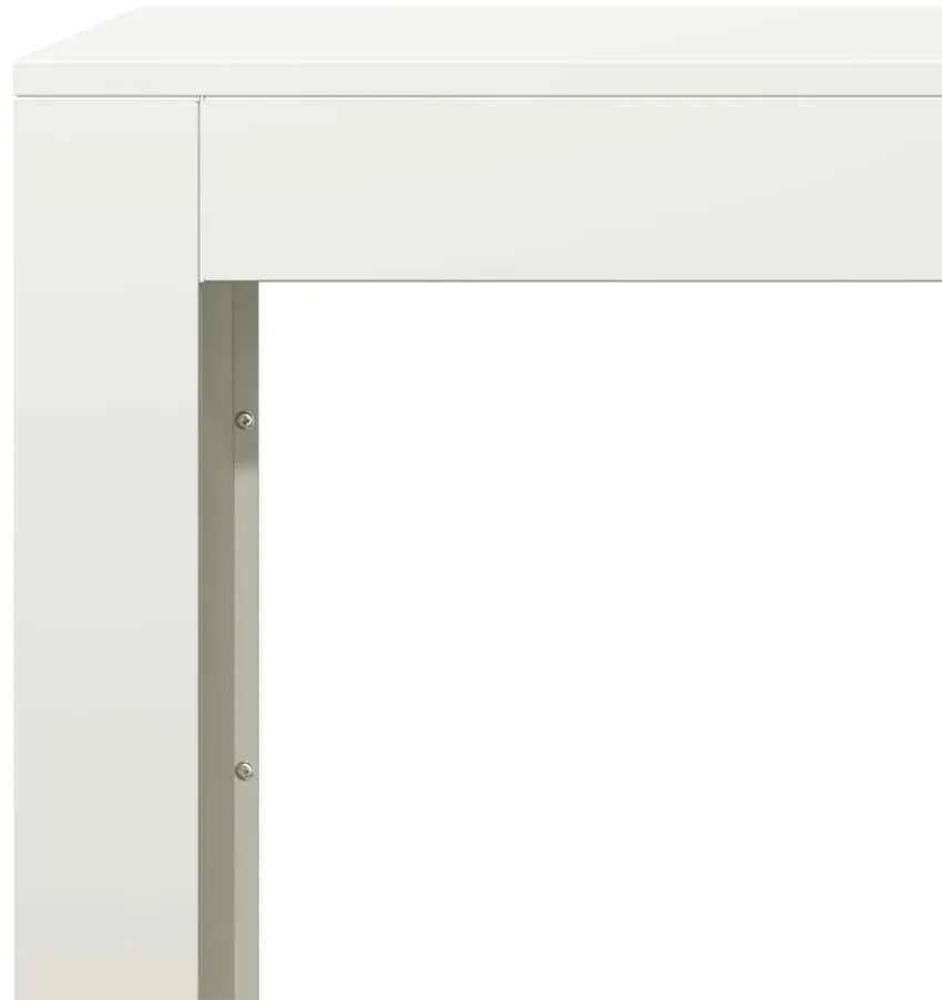 Suporte para lenha 100x40x80 cm aço branco