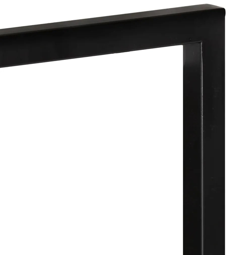 Prateleiras de parede 2 pcs 25x25x75 cm acácia maciça e aço
